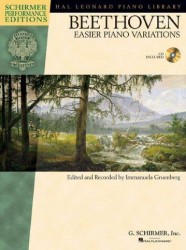 Ludwig van Beethoven: Easier Piano Variations (Schirmer Performance Edition) (noty pro sólo klavír) (+audio)