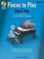 Edna Mae Burnam: Step By Step Pieces To Play - Book 6 (noty na klavír) (+audio)