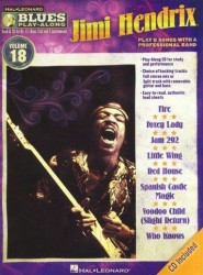 Jimi Hendrix: Blues Play-Along - Volume 18 (noty na nástroje C, Eb, Bb, basového klíče) (+audio)