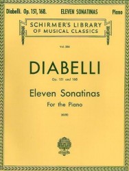 Anton Diabelli: Eleven Sonatinas For Piano 0p.151/168 (noty na sólo klavír)