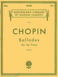 Frederic Chopin: Ballades (noty na sólo klavír)