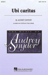 Audrey Snyder: Ubi Caritas (noty na sborový zpěv SATB) - SADA 5 ks