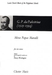 Giovanni Palestrina: Missa Papae Marcelli (noty na sborový zpěv SATB)
