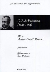 Giovanni Palestrina: Missa Aeterna Christi Munera (noty na sborový zpěv SATB)