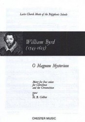 William Byrd: O Magnum Mysterium (noty na sborový zpěv SATB)