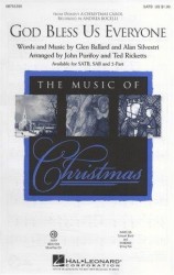 Andrea Bocelli: God Bless Us Everyone (Disney's A Christmas Carol) (noty na sborový zpěv SATB, klavír) - SADA 5 ks