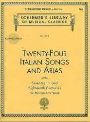 24 Italian Songs And Arias Of The 17th And 18th Centuries - Medium Low Voice (noty na zpěv, klavír) (+audio)