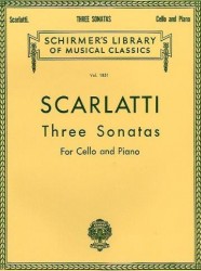 Alessandro Scarlatti: Three Sonatas For Cello And Piano (noty na violoncello, klavír)