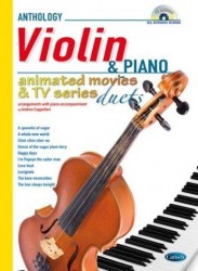 Animated Movies and TV Duets for Violin And Piano (noty na snadné housle, klavír) (+audio)