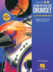 Learn to Play The Drumset – All-In-One Combo Pack (noty na bicí) (+audio & video)