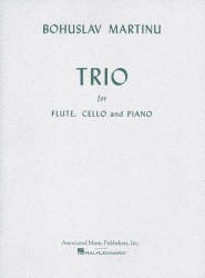 Bohuslav Martinů: Trio For Flute, Cello And Piano (noty na příčnou flétnu, violoncello, klavír)