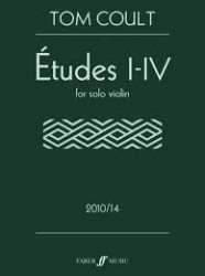Tom Coult: Études I-IV (noty na housle)