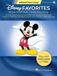 Disney Favorites - Instant Piano Songs (velký noty na snadný klavír) (+audio)