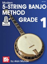 Modern 5-String Banjo Method Grade 1 (noty, tabulatury na banjo) (+audio)