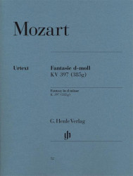 W. A. Mozart: Fantasy In D Minor K.397 (noty na klavír)