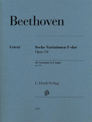 Beethoven: Six Variations in F major op. 34 (noty na klavír)