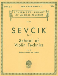 Otakar Ševčík: School of Violin Technics, Op. 1, Book 3 (noty na housle)