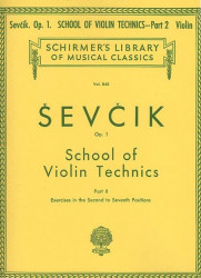Otakar Ševčík: School of Violin Technics, Op. 1, Book 2 (noty na housle)