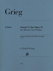 Edvard Grieg: Sonata in G major op. 13 (noty na housle, klavír)