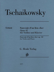 Čajkovskij: Souvenir d'un lieu cher op. 42 (noty na housle, klavír)