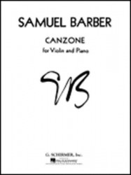 Samuel Barber: Canzone Op. 38 (noty na housle, klavír)