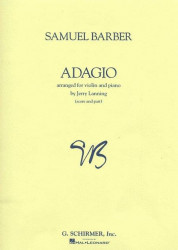Samuel Barber: Adagio For Strings (noty na housle, klavír)