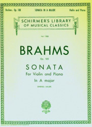 Johannes Brahms: Sonata In A Major Op.100 (noty na housle, klavír)