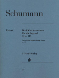 Robert Schumann: Three Piano Sonatas For The Young Op.118 - Urtext (noty na klavír)