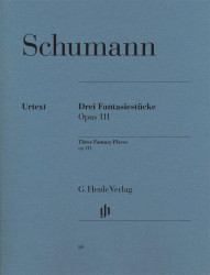 Robert Schumann: 3 Fantasy Pieces op. 111 (noty na klavír)