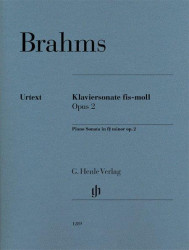 Johannes Brahms: Piano Sonata in F-Sharp Minor, Op. 2 (noty na klavír)