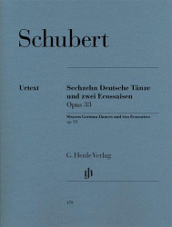 Franz Schubert: 16 German Dances and 2 Ecossaises Op. 33 D 783 (noty na klavír)