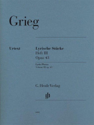Edvard Grieg: Lyric Pieces Book III Op.43 (noty na klavír)