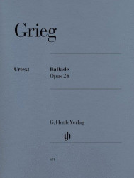 Edvard Grieg: Ballade op. 24 (noty na klavír)