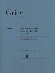 Edvard Grieg: Aus Holbergs Zeit Op. 40 (noty na klavír)