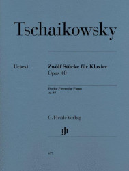 Čajkovskij: 12 Piano Pieces Op. 40 (noty na klavír)