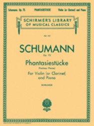 Robert Schumann: Phantasiestucke (noty na housle, klarinet, klavír)