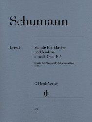 Robert Schumann: Sonata In A Minor Op. 105 (noty na housle, klavír)