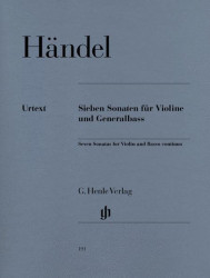 Georg Friedrich Händel: 7 Sonatas For Violin And Basso Continuo (noty na housle, klavír)