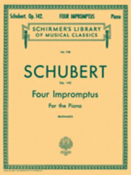 Franz Schubert: 4 Impromptus For The Piano Op.142 (noty na klavír)