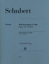 Franz Schubert: Piano Sonata G Major Op. 78 D 894 (noty na klavír)