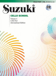 Suzuki Cello School Cello Part Volume 4 (noty na violoncello) (+audio)