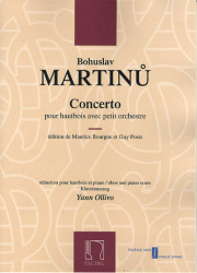 Bohuslav Martinů: Concerto Pour Hautbois Avec Petite Orchestre (noty na hoboj, klavír)