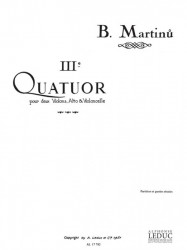 Bohuslav Martinů: Quartet No.3, H183 (noty pro smyčcové kvarteto)