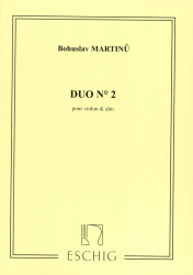 Bohuslav Martinů: Duo N 2 Violon Et Alto (noty na housle, alto)