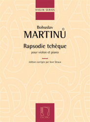 Bohuslav Martinů: Rapsodie Tcheque (noty na housle, klavír)