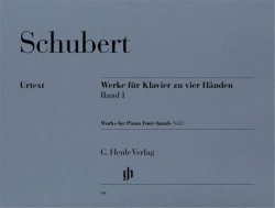 Franz Schubert: Works For Piano Four-Hands Volume 1 (noty na čtyřruční klavír)