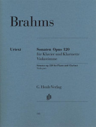 Johannes Brahms: Sonata Op.120 - Viola Part (noty na violu)