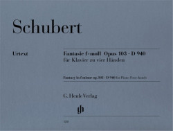 Franz Schubert: Fantasy F minor op. 103 D 940 (noty na čtyřruční klavír)