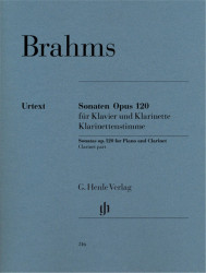 Johannes Brahms: Sonatas Op.120 No.1 (noty na klarinet)