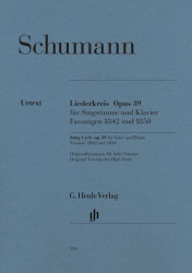 Robert Schumann: Song Cycle Op.39 (noty na zpěv, klavír)